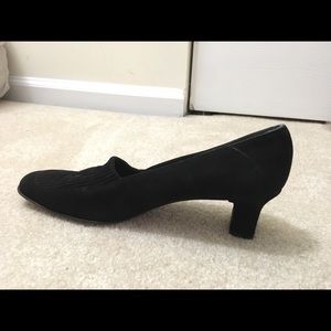 Salvatore Ferragamo Black Suede Pumps